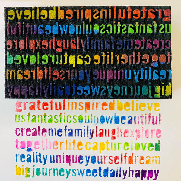 Flutterby Designs | Words of Wisdom | Foam Stamp