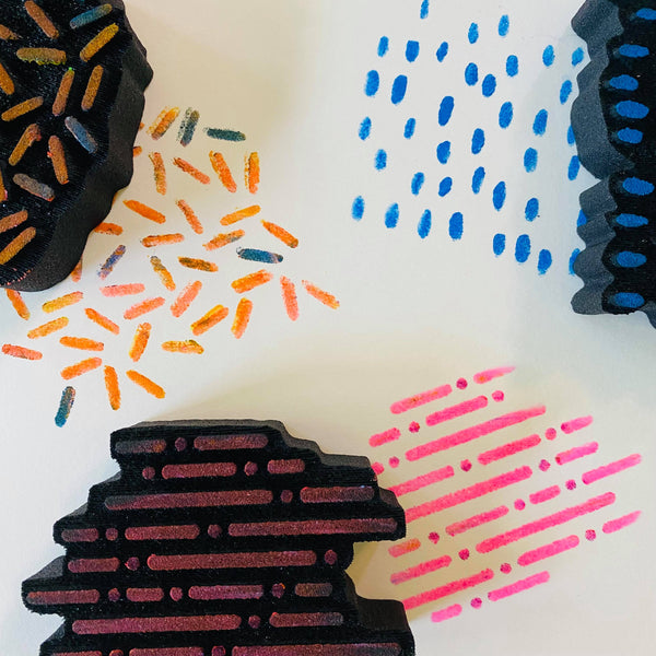 Flutterby Designs | Sprinkles | Foam Stamps - Set of 3