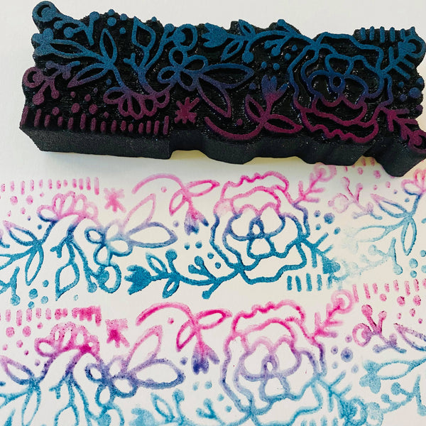 Balzer Designs | Floral Border | Foam Stamp