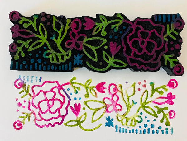 Balzer Designs | Floral Border | Foam Stamp