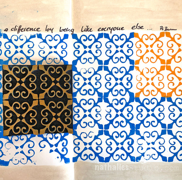 Nathalie Kalbach | Antique Tile | Foam Stamp