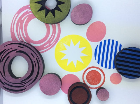 Balzer Designs | Seven Dots | Foam Stamps - Set of 7