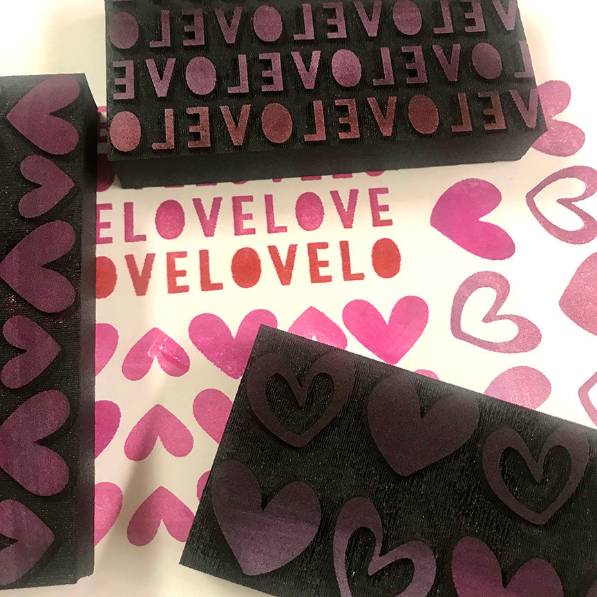 Flutterby Designs | Love | Foam Stamps - Set of 3