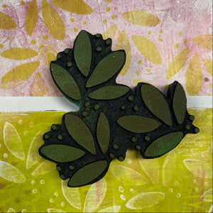 Gina Ahrens | Leafy Pattern | Foam Stamp