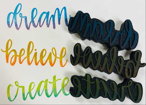 Gale Nation | Dream, Believe, Create | Foam Stamps - Set of 3