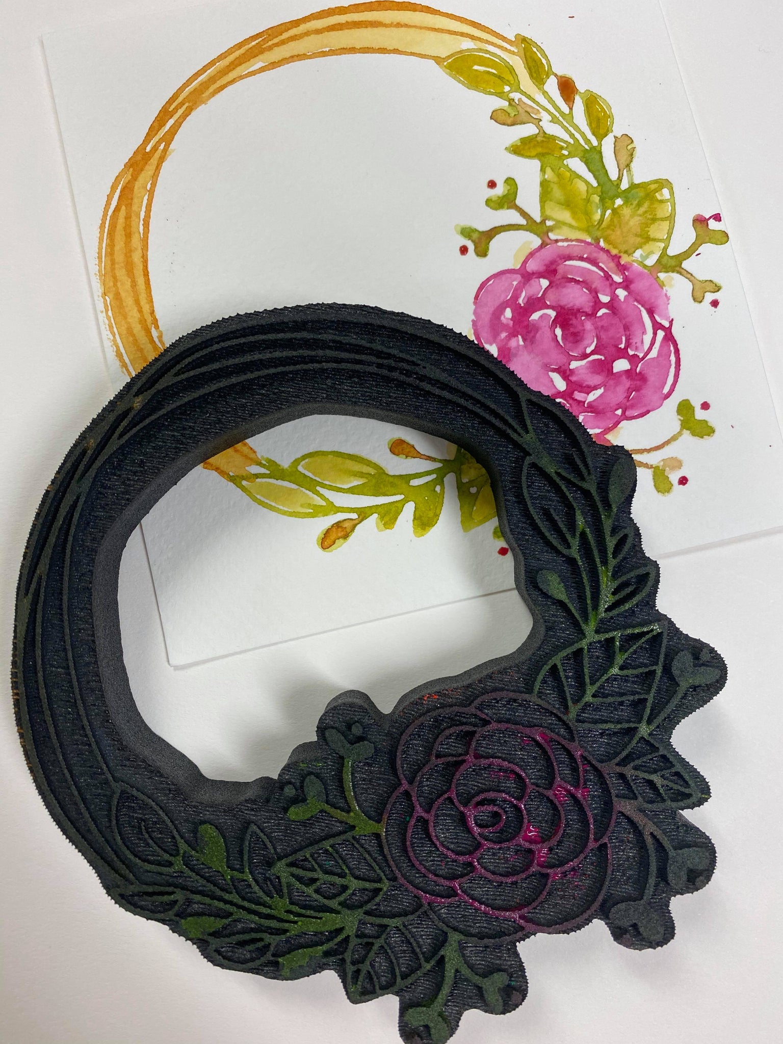 Gale Nation | Floral Wreath | Foam Stamp