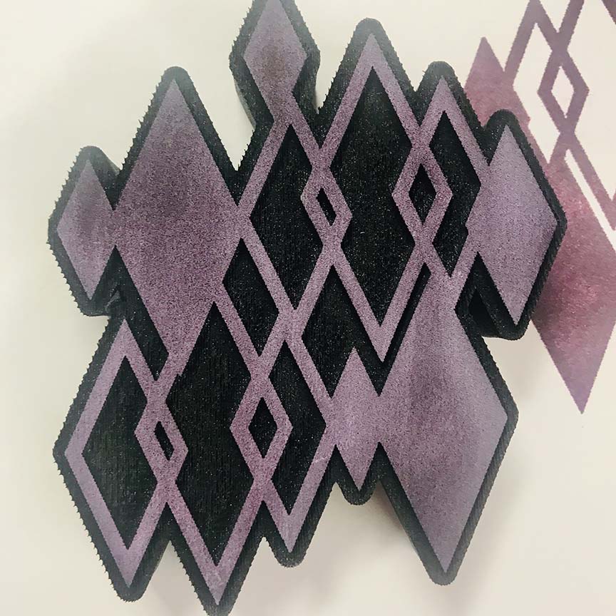 Designs by Gina H. | Fragmented Diamonds | Foam Stamp – Art Foamies