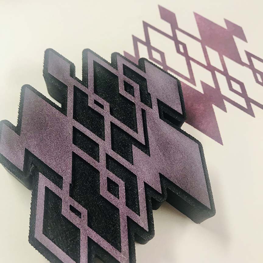 Designs by Gina H. | Fragmented Diamonds | Foam Stamp – Art Foamies