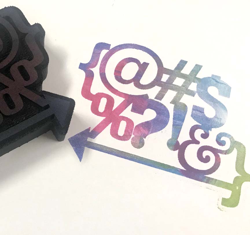 Designs by Gina H. | Fragmented Symbols | Foam Stamp