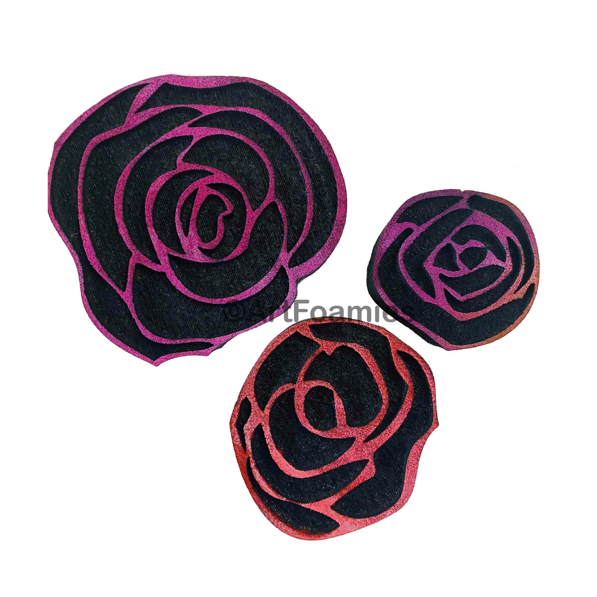 Flutterby Designs | Blooms | Foam Stamps - Set of 3