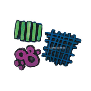 Kae Pea | Mixed Media Mashup | Foam Stamps - Set of 3