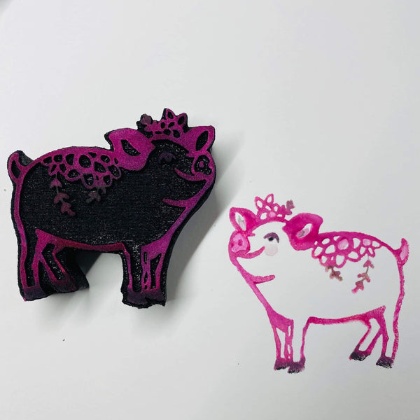 Kae Pea | Some Pig | Foam Stamp