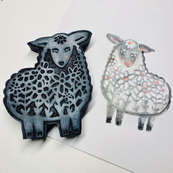 Kae Pea | Sheepish | Foam Stamp