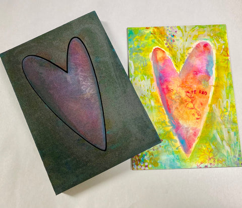 Kae Pea | Foam Frames & Shapes - Heart | Set of 2 Foam Stamps
