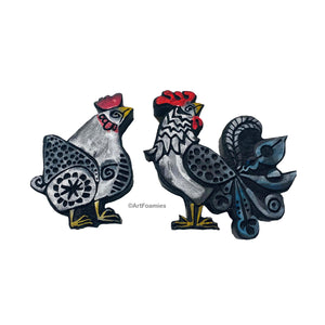 Elizabeth St. Hilaire | Chicken & Rooster | Foam Stamps - Set of 2