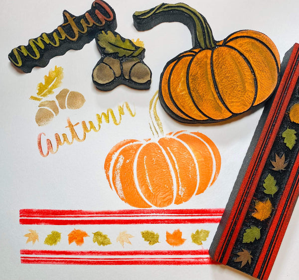 Red Tin Roof | Welcome Autumn | Foam Stamps - Set of 4