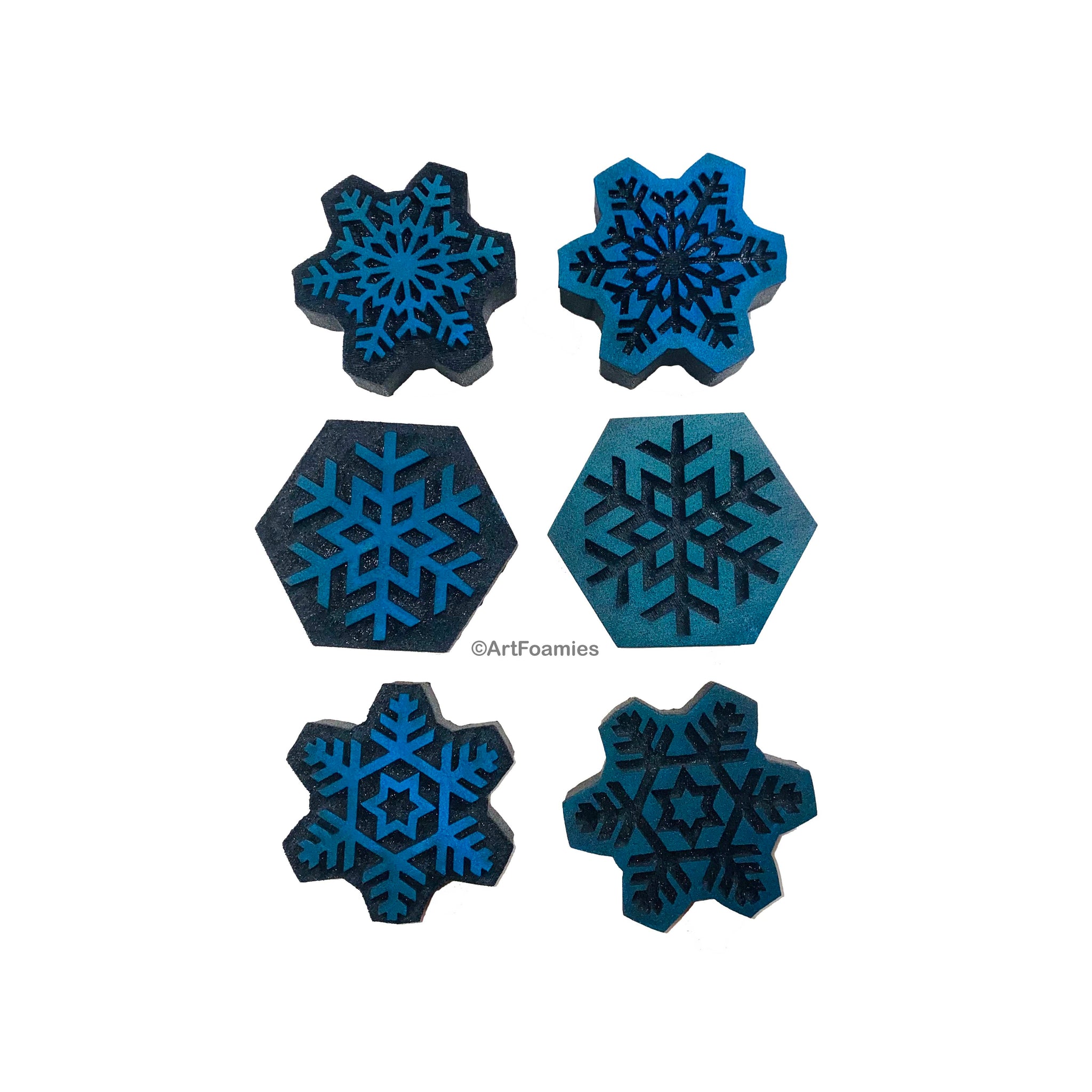 Designs by Gina H. | Snowflakes | Foam Stamps - Set of 6