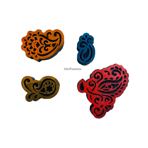 Designs by Gina H. | Paisley Power | Foam Stamps - Set of 4
