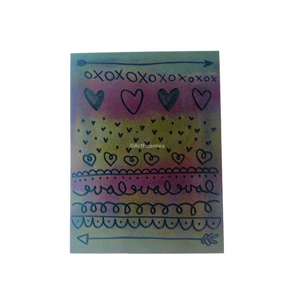 Kae Pea | LOVE love LOVE Imprint Pad | Foam Stamp