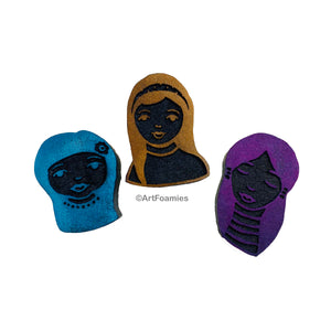 Kae Pea | The Girls | Foam Stamps - Set of 3