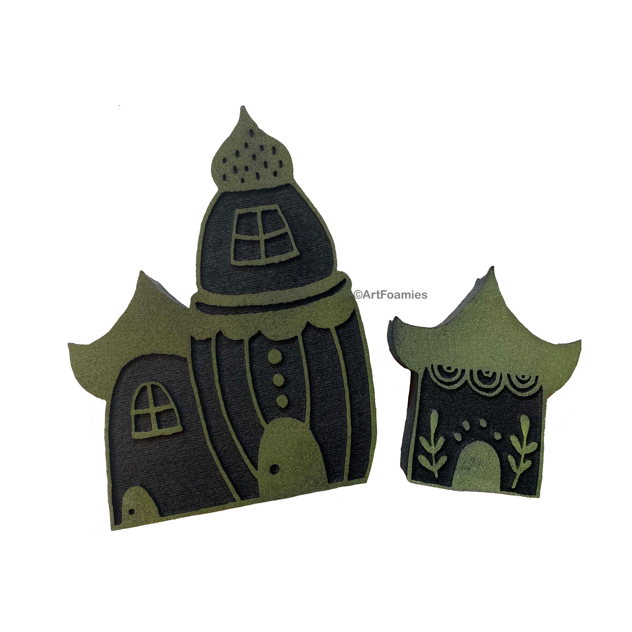 Megan Quinlan | Village | Foam Stamps - Set of 2