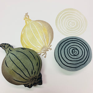 Red Tin Roof | Onions | Foam Stamps - Set of 2