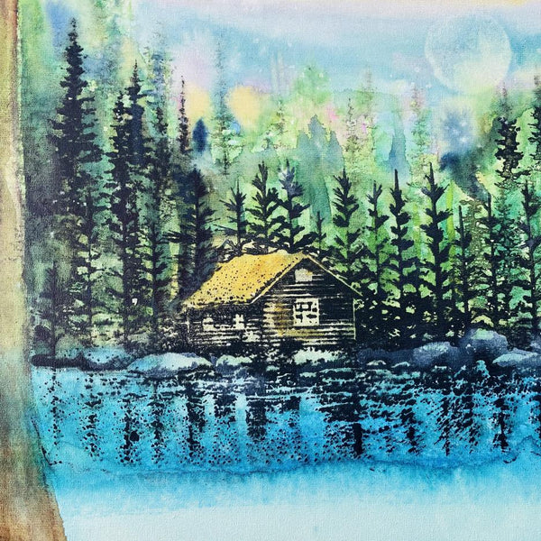 Kevin Nakagawa | Stampscapes Lakeside Cabin | Foam Stamp