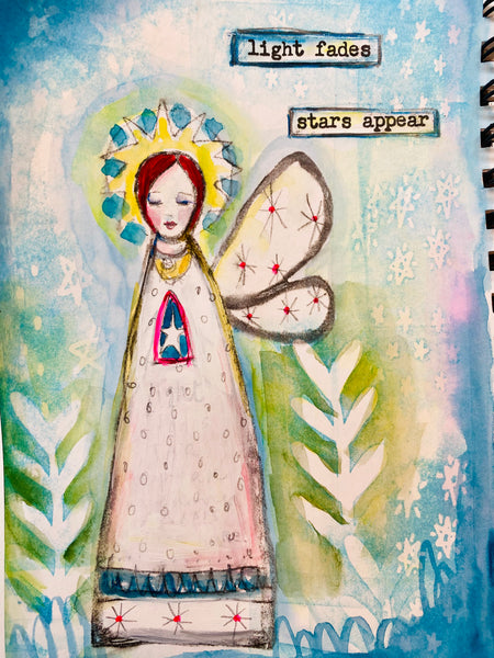 Kae Pea | Angelic Figure | Foam Stamps - Set of 2