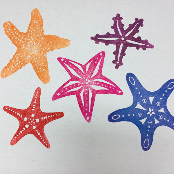 Red Tin Roof | Starfish | Foam Stamps - Set of 5