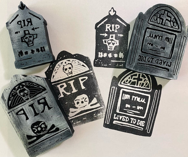 Kae Pea | Headstones | Foam Stamps - Set of 3