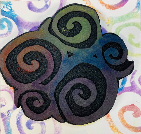 Kae Pea | Swirly Party | Foam Stamp