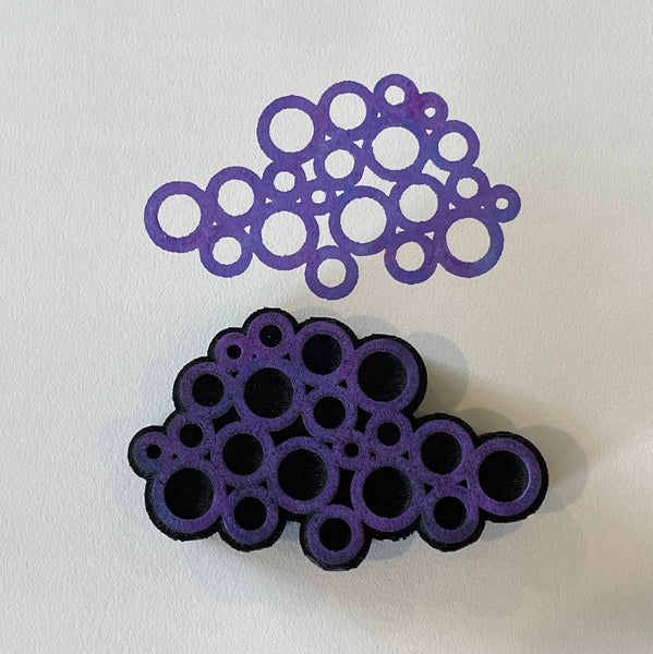 Designs by Gina H. | Fragmented Rings | Foam Stamp