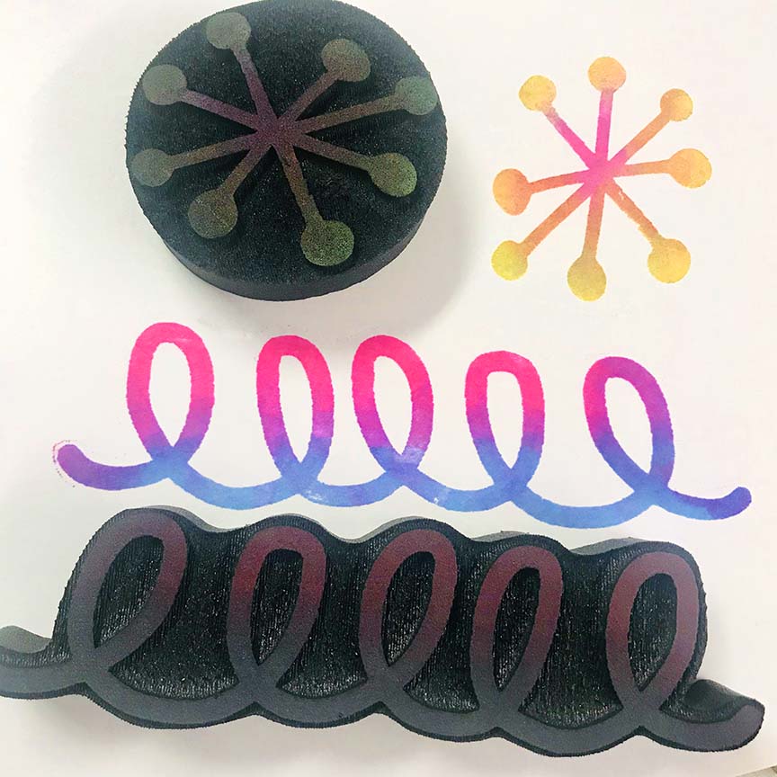 Foam Loop Kae Pea | Loop de Loop | Foam Stamps - Set of 2 – Art Foamies