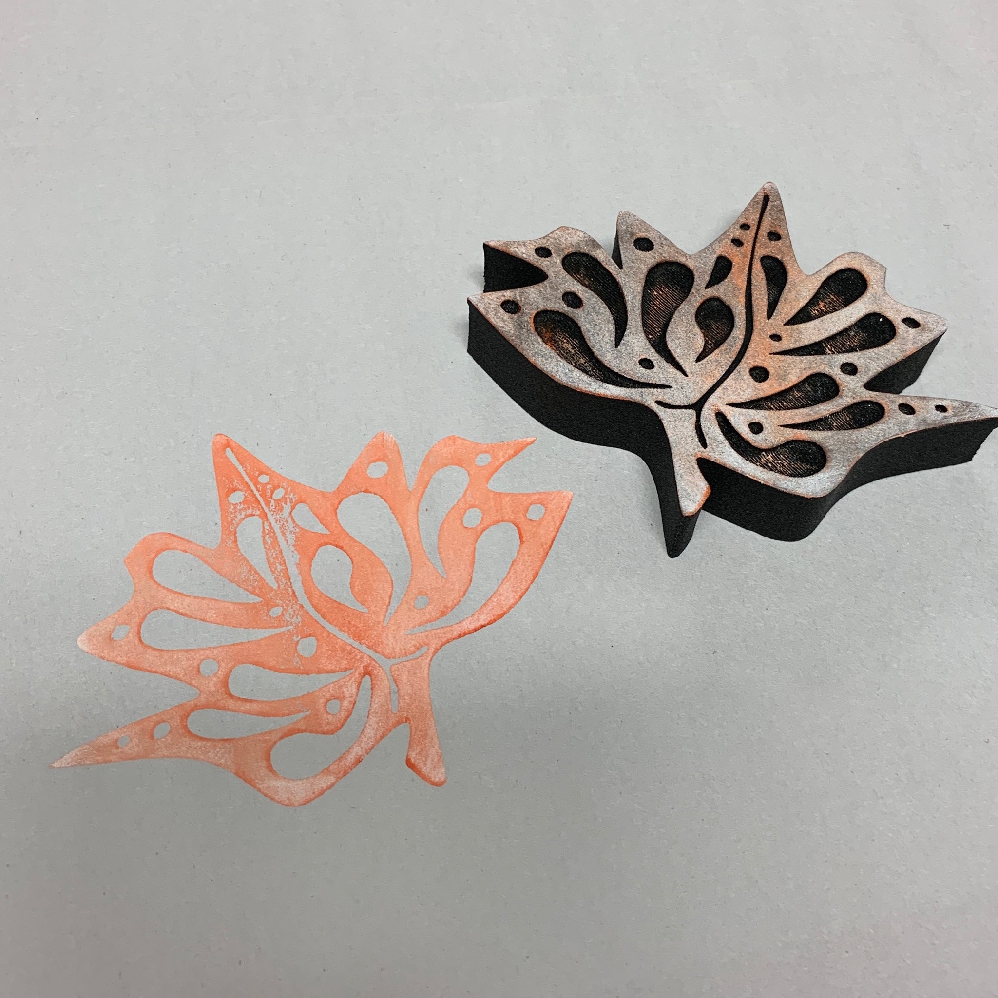 Marta Harvey | Maple Leaf Tessellation | Foam Stamp