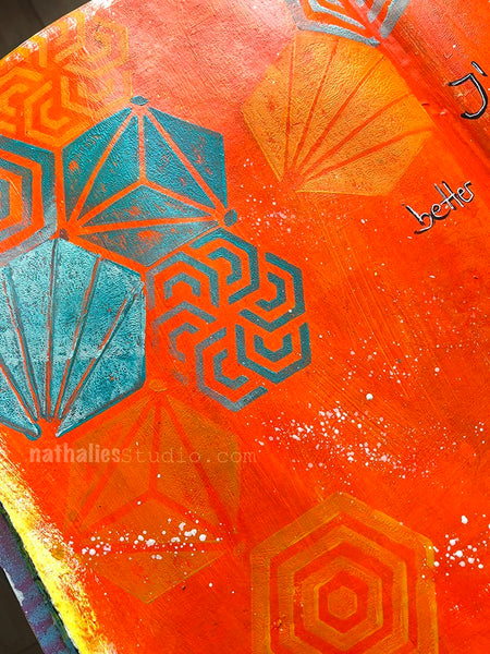 Nathalie Kalbach | Mini Hex | Foam Stamps - Set of 4