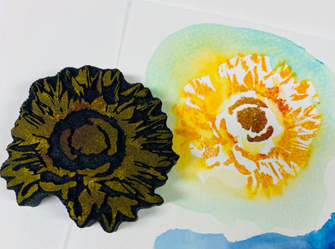 Red Tin Roof | Sunflower | Foam Stamp