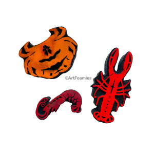 Red Tin Roof | Crustaceans | Foam Stamps - Set of 3
