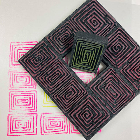 Sandra Evertson | Labyrinth | Foam Stamps - Set of 2
