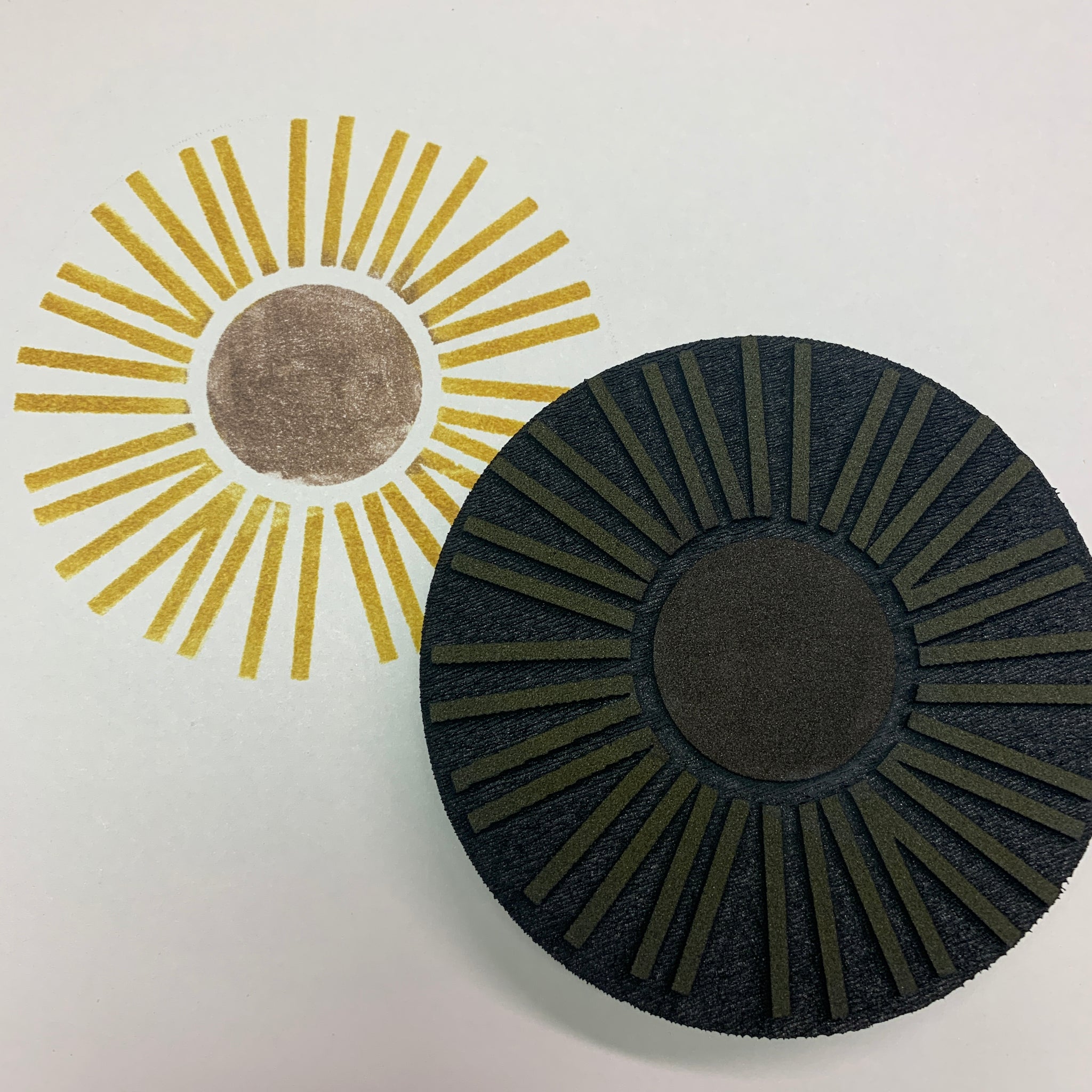 Sarah Matthews | Abstract Sunflower | Foam Stamp