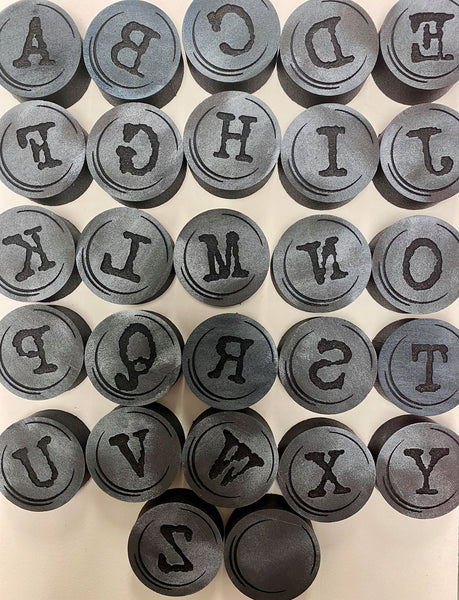 Red Tin Roof | Typewriter Alphabet | Foam Stamps - Set of 27