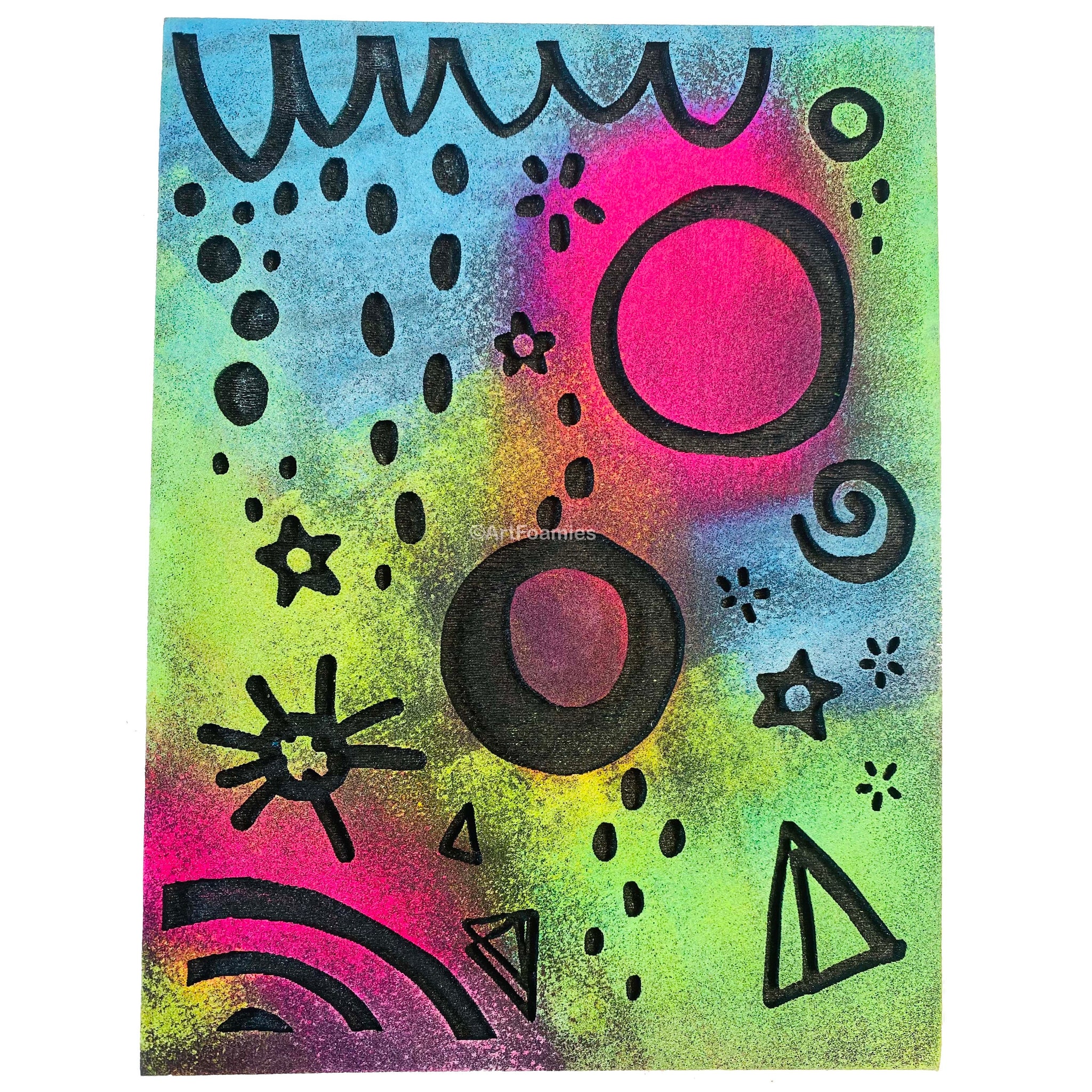 Kae Pea | Doodleverse Imprint Pad | Foam Stamp