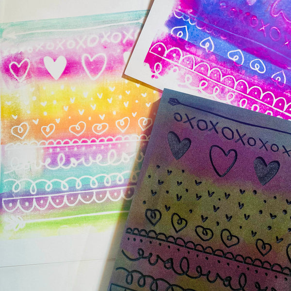 Kae Pea | LOVE love LOVE Imprint Pad | Foam Stamp